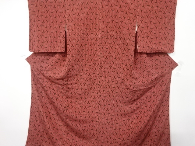 毘沙門亀甲模様小紋着物